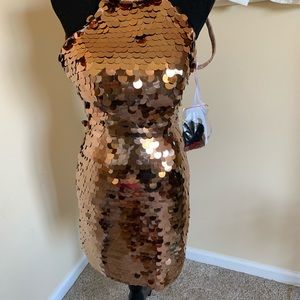 Tiffany Homecoming Gold/copper sequin